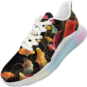Women's Floral Print Sneaker Soft Lightweight Non Slip Tennis Sneaker Footwear Air Cushion Walking Shoes for Women US 6-11