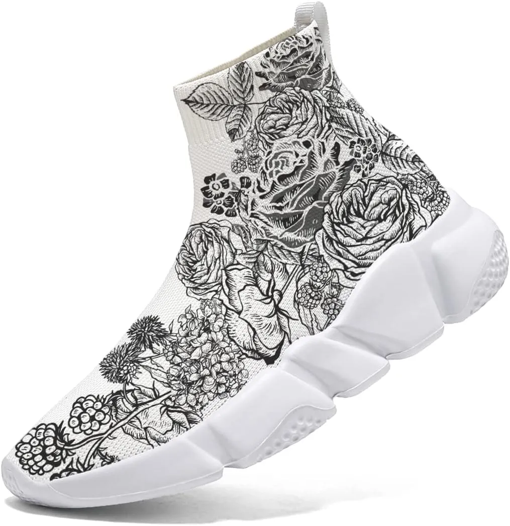 Women's Running Shoes Walking Tennis Sneakers Casual Soft Sole Comfort Work Trainers Slip on Lightweight Breathable