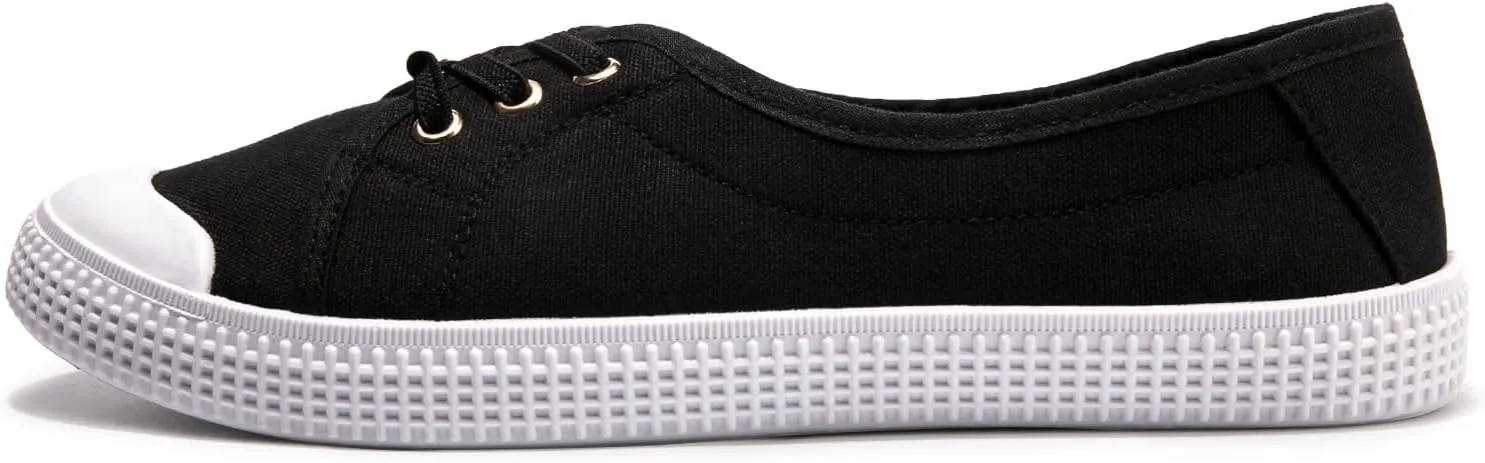 Women's Slip on Canvas Sneakers Low Top Comfort Walking Shoes Casual PU Sneakers Fashion Tennis Shoes