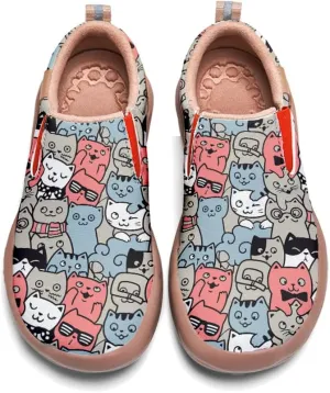 Women's Slip On Sneakers Casual Loafers Art Painted Comfort Soft Walking Shoes