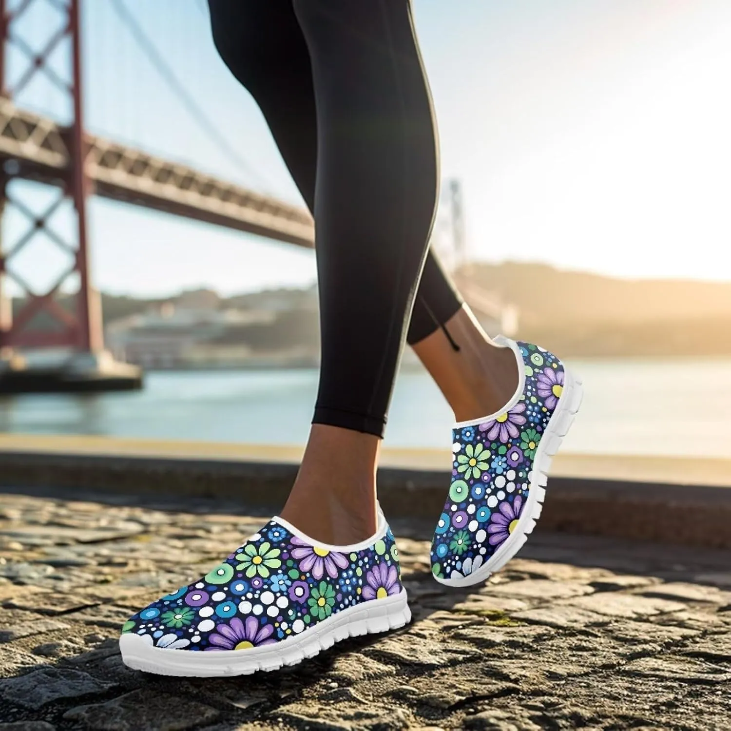 Women's Sneakers Casual Low-Top Soft Sport Tennis Sneakers Hands Free Breathable Lightweight Workout Walking Shoes for Women US 5.5-11.5