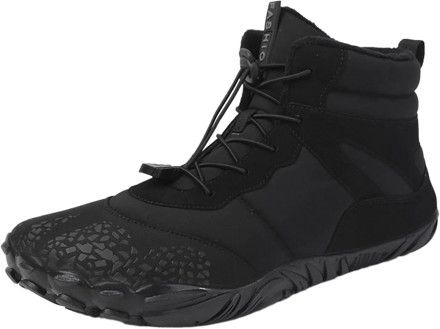 Women's Walking Boots Waterproof Trekking & Hiking Shoes For Backpacking Camping Trails Outdoor Walking Fashionable Women's Shoes Thermal Thickening Fur Lined boots calf boots F78-Black