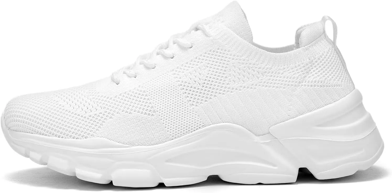 Womens Walking Shoes Non Slip Ladies Running Fashion Athletic Sneakers Work Gym Tennis Athletic Sports Comfort Breathable Lightweight Mesh Soft Sole