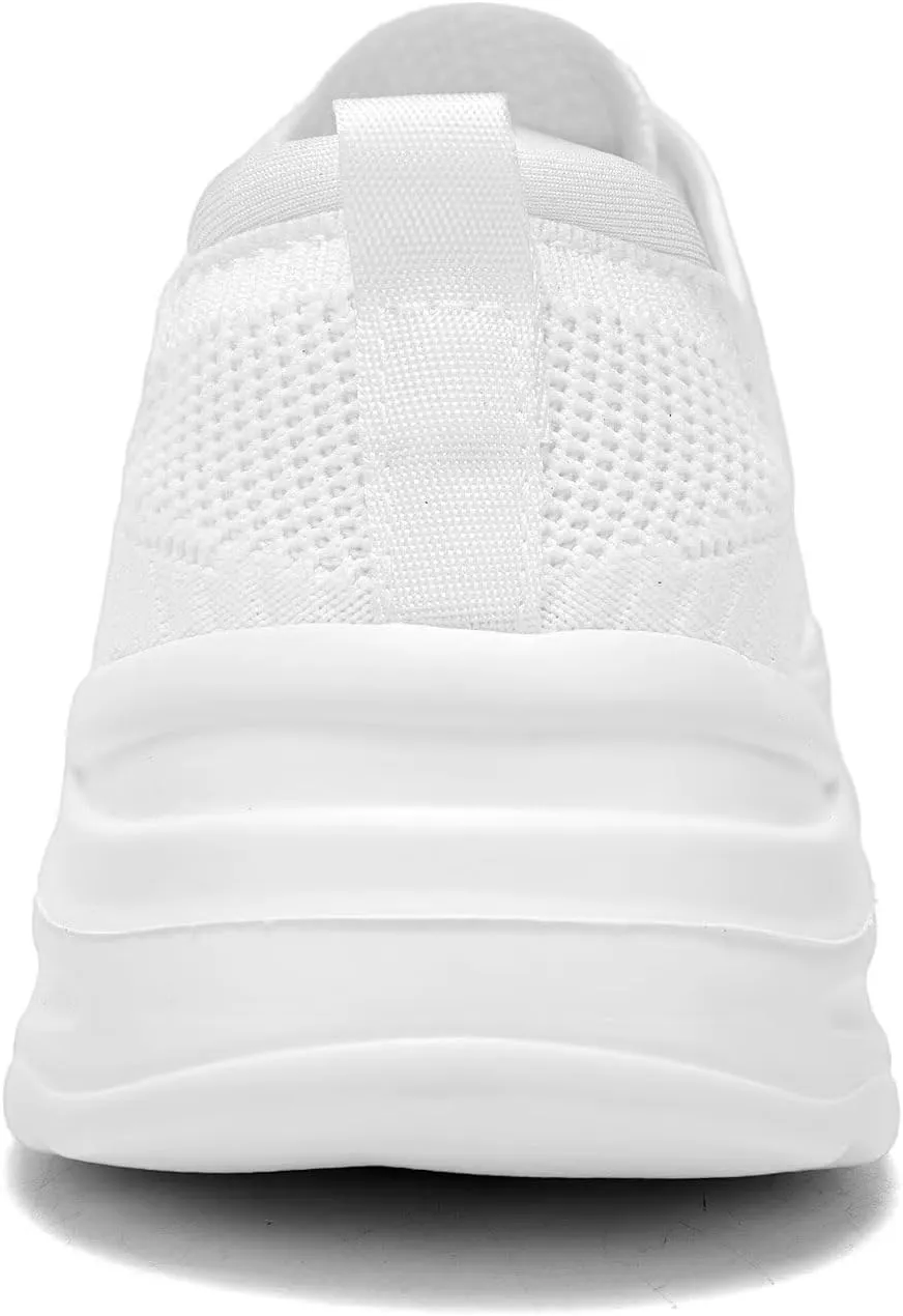 Womens Walking Shoes Non Slip Ladies Running Fashion Athletic Sneakers Work Gym Tennis Athletic Sports Comfort Breathable Lightweight Mesh Soft Sole