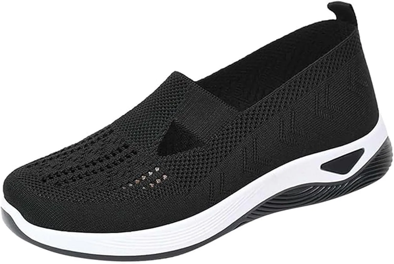 Womens Woven Orthopedic Shoes Walking Comfortable Breathable Non Slip Work Soft Shoe on Arch Support Sneakers for Plantar Fasciitis
