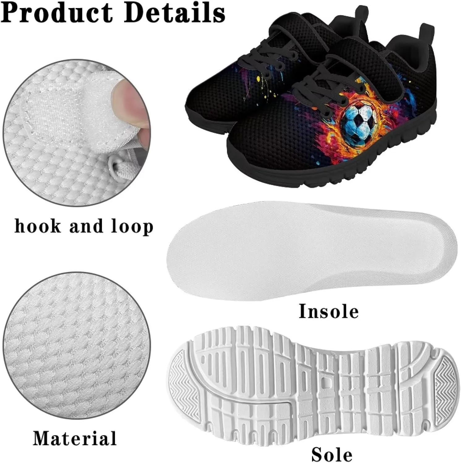 YEXIATODO Boys Girls Shoes Kids Sneakers Cute Athletic Running Tennis Shoes for Toddler Little Kid Big Kid Size 1-13