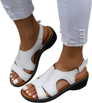 ZBYY Sandals for Women Wide Width,Summer Comfy Platforms Sandals Beach Travel Shoes Casual Gladiator Outdoor Sandals