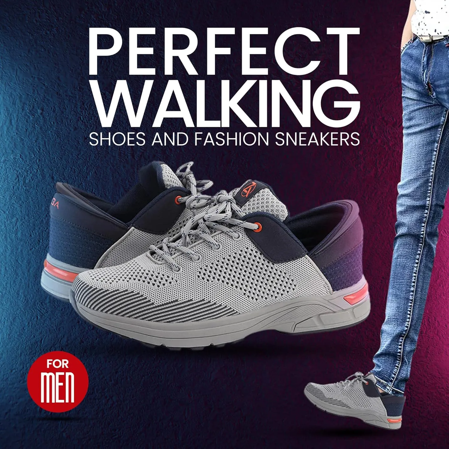 ZEBA Hands Free Slip on Sneakers for Men - Step Up Your Comfort and Style with Perfect Walking Shoes and Fashion Sneakers